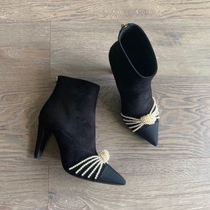 CHANEL Pearl Knott Booties